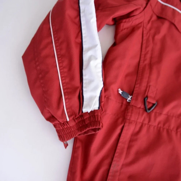 Blumind Vintage '90s Red Nylon Water Resistant Lined Jacket Large - Picture 8 of 16